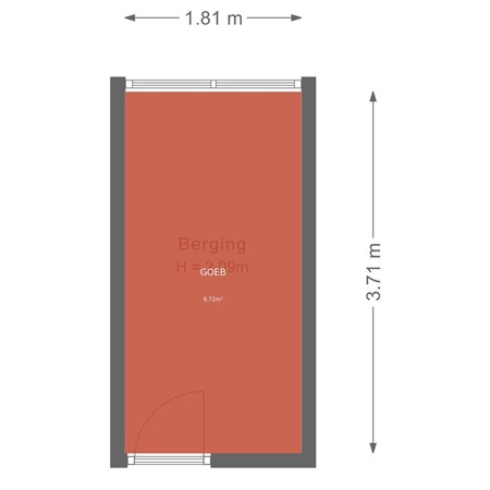 Floorplan - Vechtplantsoen 14-1, 3554 TB Utrecht